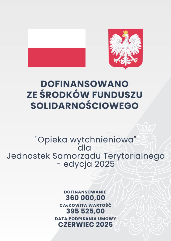 Dofinansowano ze środków funduszu solidarnościowego