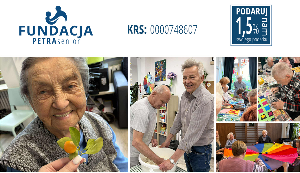 Jeden procent podatku na rzecz Fundacji PETRA senior
